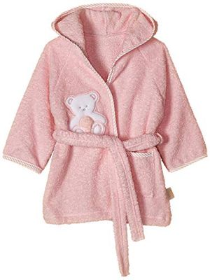 Italbaby Badstof badjas voor pasgeborenen, 0-6 maanden, roze, 550 g