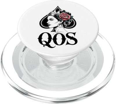 QOS Reina de picas PopSockets PopGrip para MagSafe