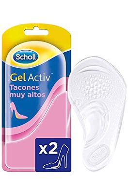 Scholl GelActiv, palmilhas de mulher em gel para saltos muito altos, conforto extremo, conjunto de 2 modelos, tamanho 35-40,5