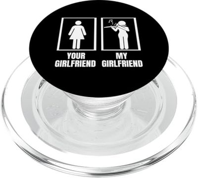 Tu novia mi novia flauta novio divertido flautista PopSockets PopGrip para MagSafe