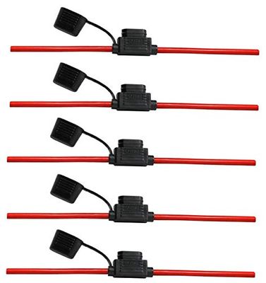 Offgridtec vk3-004947 - Portafusibles Plano, Color Rojo