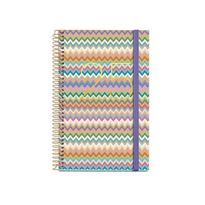 Miquelrius Agenda annuel 2025, 117 x 182 mm, 1 jour par page, couverture carton doublé plastifié, spirale, fermeture élastique, papier 80 g/m², espagnol, anglais et portugais, Majorque