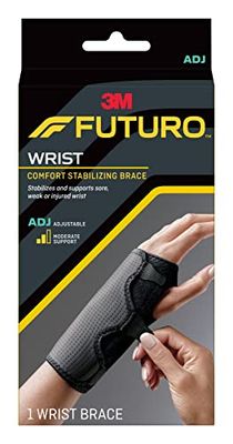 FUTURO Comfort Stabilizing Wrist Brace - Stabilizes and supports sore, weak or injured wrist - Adjustable