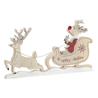 FIGURA MDF 39X2,5X22,5 TRINEO NATURAL