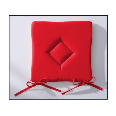 TODAY 261302 Cojín clásico de poliéster, 40 x 40 cm, poliéster, Pomme d'amour/Rouge, 40x40x3 cm