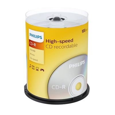 MediaCom IT-Distribution GmbH Philips CD-R 80Min / 700 MB / 52X Cakebox (100 Disc)