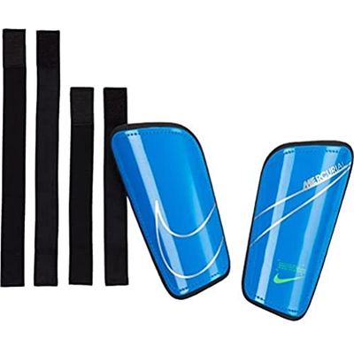 Nike SP2128-406 NK MERC HRDSHL GRD Shin guards unisex-adult photo blue/rage green/(silver) L