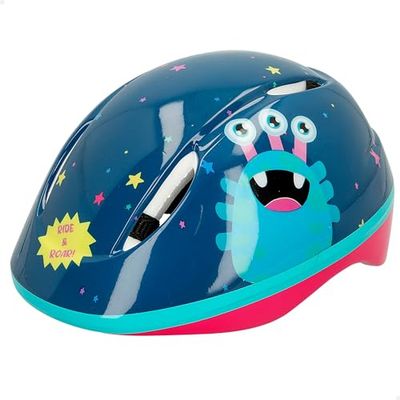 COLORBABY CB Riders Ride & Roar kinderhelm, monster-design, verstelbaar op het hoofd, verstelbare kliksluiting, kinderstep, veilig en robuust, voor meisjes en jongens, 3 jaar (47553)