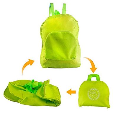 BigBuy Outdoor Zaino Pieghevole Adventure Goods V0201040, Adulti Unisex, Verde Pistacchio, Unico