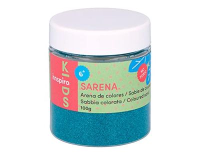 INNSPIRO Sable de couleur bleu turquoise 100 gr, pour décoration et artisanat