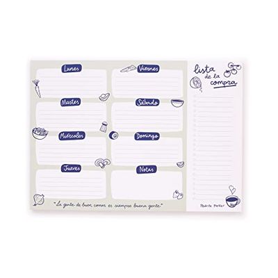 Meal Planner - Weekly Meal Organiser & Shopping List - Weekly Menu Planner - Meal Calendar A4/90g 52 Sheets