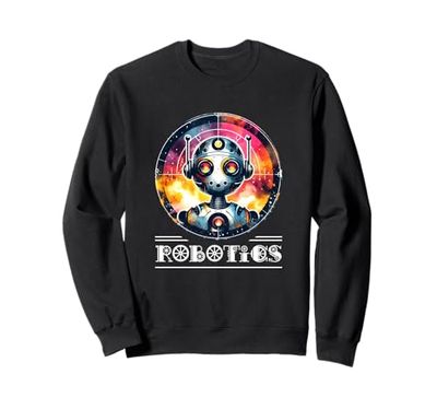 Robot robot robot retrò divertente robot robotica robotica Felpa