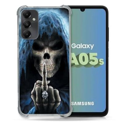 Cokitec Reinforced Case for Samsung Galaxy A05S Skull Finger Design