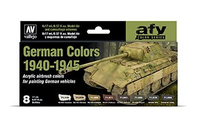 Acrylicos Vallejo "GERMAN Couleurs 1940–4 940,3 cm Modèle Air Ensemble