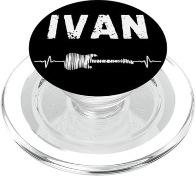 Ivan Guitarra Latido Del Corazón Música Guitarrista PopSockets PopGrip para MagSafe