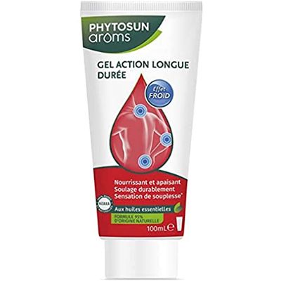Phytosun Arôms - Gel per azione a lunga durata, con oli essenziali, nutre e lenisce la pelle, allevia a lungo termine, nuca, fianchi, ginocchia, braccia, formula 95% di origine naturale, 100 ml