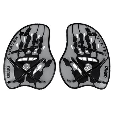 ARENA Vortex Evolution handpeddels, zilver/zwart, medium
