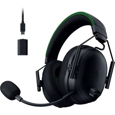 Razer BlackShark V3 Pro Xbox S|X - Casque e-Sport sans Fil avec ANC - Réduction Active du Bruit - Haut-parleurs Triforce 50mm - HyperSpeed 2,4 GHz & Bluetooth - Equilibre Jeu/Chat - Xbox/PC | Noir