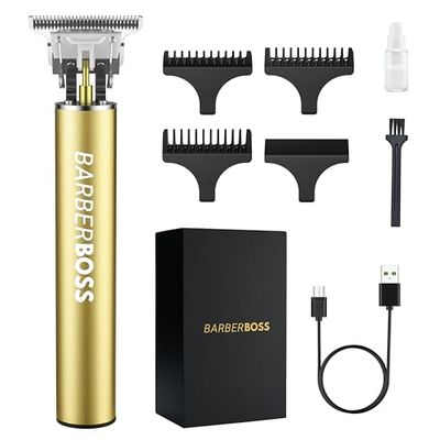 Barberboss baardtrimmer heren en draadloze tondeuse heren, tondeuse voor herenkapsel, tondeuse heren precisiedetailtrimmer QR-2070