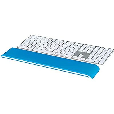 Leitz Ergo WOW Verstelbare Polssteun Voor Toetsenbord, 2 Hoogtes, Blauw/Wit, 65230036