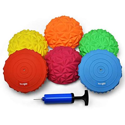 Yes4All WMN2 3 vormen egel pod balansschijf voor evenwicht, rotsachtige en geometrische stabiliteit (Advance Balance Pod)