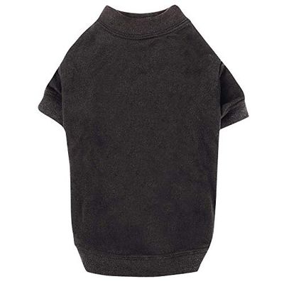 Zack & Zoey - Camiseta básica para Perros, 40,6 cm, Talla M, Color Negro