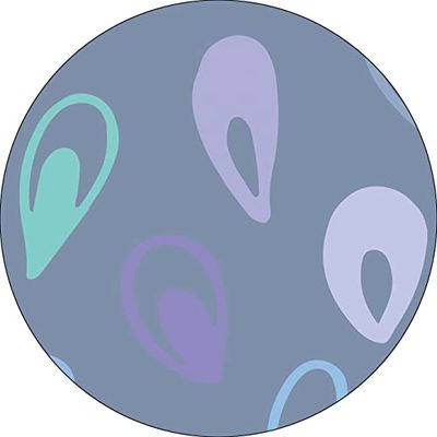 Bonateks, Ronde digitaal bedrukte muismat, antislip onderkant, voor kantoor en thuis, diameter: 22 cm