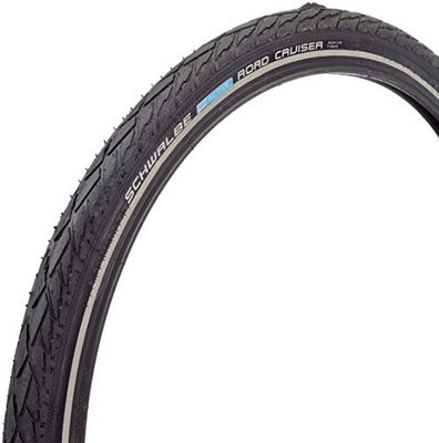 Schwalbe Road Cruiser aktiv linje tvillingskinn K-Guard SBC trådbunden däckreflex svart, 22 x 1,1/2 tum