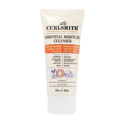 Curlsmith - Essential Moisture Cleanser, Gentle Nourishing Shampoo for Wavy, Curly and Coily Hair, Vegan, Trial or Travel Size (88ml)