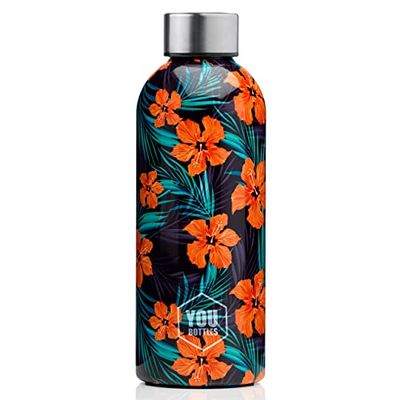 YouBottles Dubbele versie: thermoflessen 300 ml en 500 ml (12 uur voor warme dranken en 24 uur voor koude dranken) van roestvrij staal