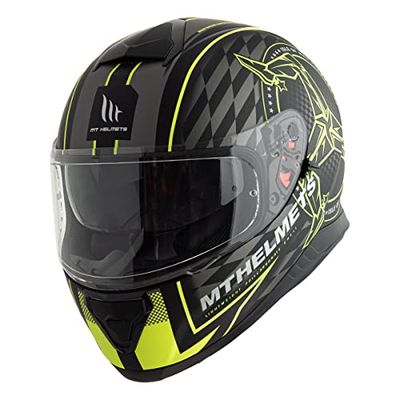 Mt Helmets THUNDER 3 SV ISLE OF MAN A3 MATT BLACK FLUOR YELLO M