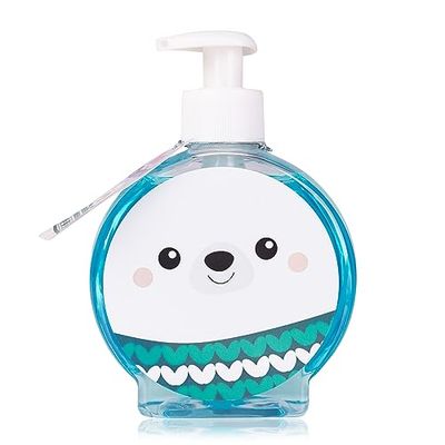 Accentra handtvål BEARY CHRISTMAS i pumpdispenser, motiv: isbjörn, 350 ml handtvål i pumpdispenser, flytande tvål, doft: Peppermint Swirl