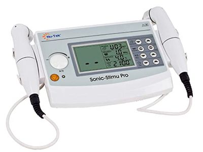 QUIRUMED Ultrasuono terapeutico portatile professionale SonicSstimu Pro 1-3 Mhz, 10 modelli di trattamento, 2 testine multifrequenza, schermo LCD