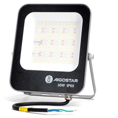VoltShine Illumina i tuoi spazi con la versatilità del Bluetooth Mesh Smart RGBW LED Flood Light da 30 W. Controlla la luce e il colore dal tuo dispositivo, creando atmosfere uniche.