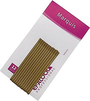 Efalock Professional Marquis hårklämmor guld matt 12 stycken 5 cm