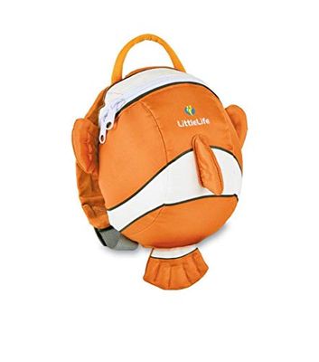LittleLife Mochila infantil em forma de animal rédea, Clownfish, Peixe palhaço