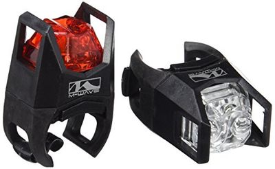 M-Wave Hunter Farol Set traseiro/dianteiro, unissexo adulto, vermelho, tamanho único