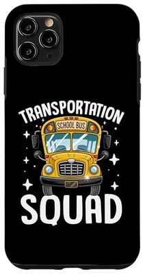 Transportation Squad School Bus Driver Back to School Case for iPhone 11 Pro Max