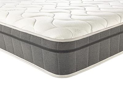 Aspire Beds 4000 Przytulny Slumber Hybrid Pocket Sprung & Memory Foam Luksusowa powierzchnia do spania Deluxe materac, 0,6 m 6 mały pojedynczy (6ft 6 x 16ft 3)