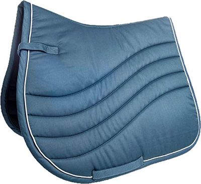 HKM 4057052255083 - Tapis de Selle - Bleu fumé