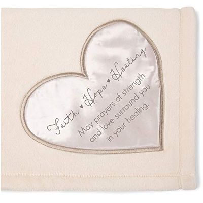 Pavilion Gift Company Plush Throw Blanket, Beige