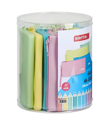 Set met 12 platte vakken van silicone, gesorteerd, 195 x 230 mm.