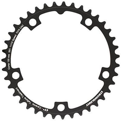 Stronglight Unisex - Volwassenen kettingblad Type 130 S, zwart, 39