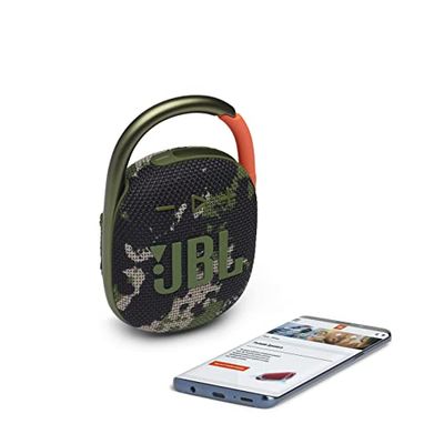 JBL CLIP 4 – Enceinte Bluetooth portable et légère avec mousqueton intégré – Étanche à l’eau et à la poussière – Autonomie 10 hrs – Camouflage