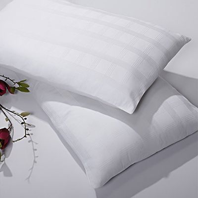 Sancarlos – Oreiller Alodia Online Basse densité Blanc – avec étui – Fibre siliconée – Toucher Duvet