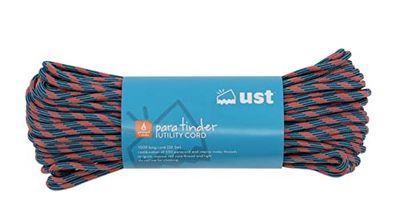 UST ParaTinder Paracorde avec Noyau en Amadou (Orange/Gris) Taille Unique 30,5 m