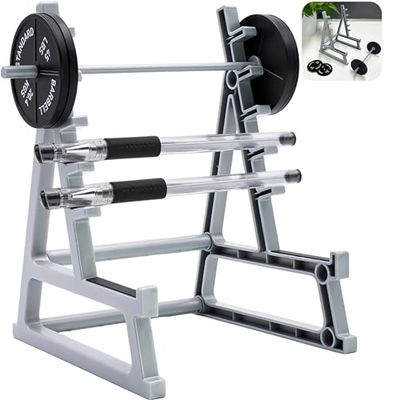 Squat Rack Pen Houder voor Bureau, Leuke Desktop Accessoires voor Kantoor, Augenster Barbell Rack Pen Houder Gym Thema Unieke Organizer voor Mannen, Thuis Mini Plastic Gewichtsrek Potlood Houders voor