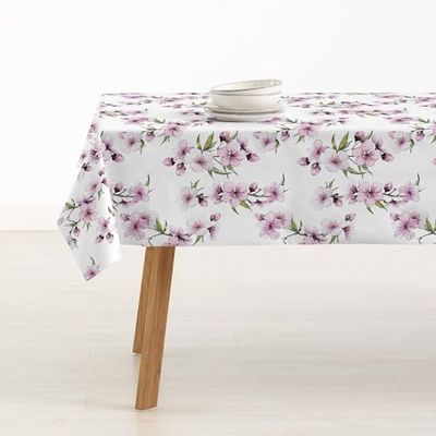 BELUM Nappe Anti-Taches, Taille 200 x 155 cm - Nappe au Toucher Extra Douce, Couleur Multicolore, Nappe 100% fabriquée en Espagne, Tissu 100% Coton Biologique, Nappe modèle 0120-385