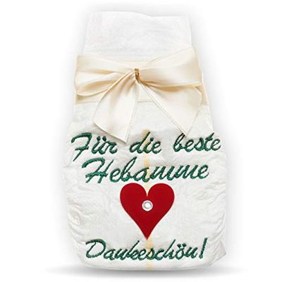 Hebwomen Cadeau de remerciement | Couches brodées Tanjo | pour la meilleure sages-femmes | 1 enfant | Merci pour un cœur bat | Joyeux remerciement parents | Maman Papa | Cadeau de naissance