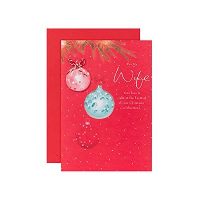 Kerstkaart voor vrouw van Hallmark - Klassiek geïllustreerd Lucy Cromwell Design